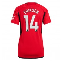 Zenski Nogometni Dres Manchester United Christian Eriksen #14 Domaci 2023-24 Kratak Rukav